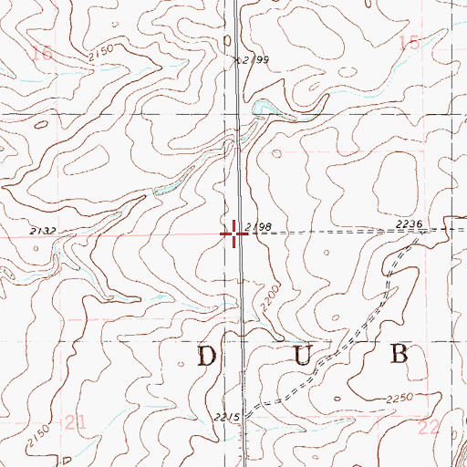 Topographic Map of Township of Dublin, ND