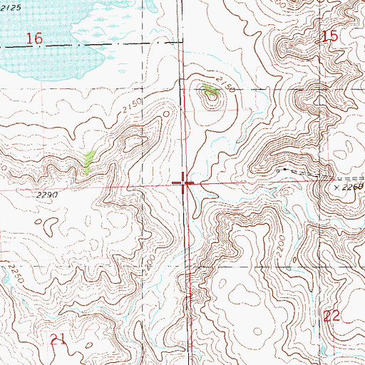 Topographic Map of Township of Sikes, ND
