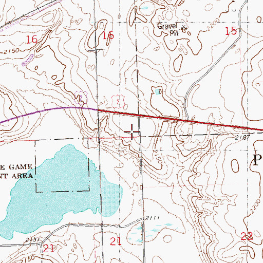 Topographic Map of Township of Palermo, ND