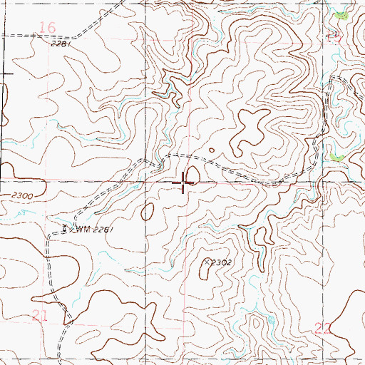 Topographic Map of Township of Raleigh, ND