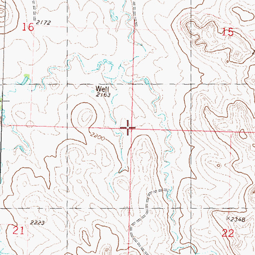 Topographic Map of Township of Lark, ND