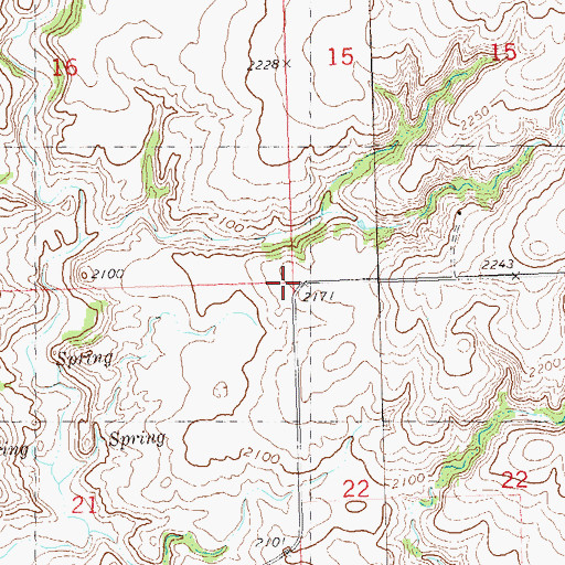 Topographic Map of Township of Knife River, ND