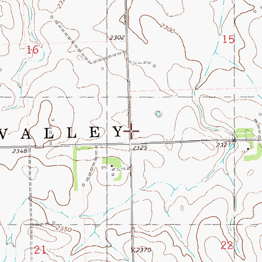 Topographic Map of Township of Pleasant Valley, ND