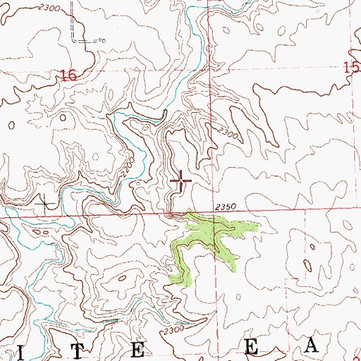 Topographic Map of Township of White Earth, ND