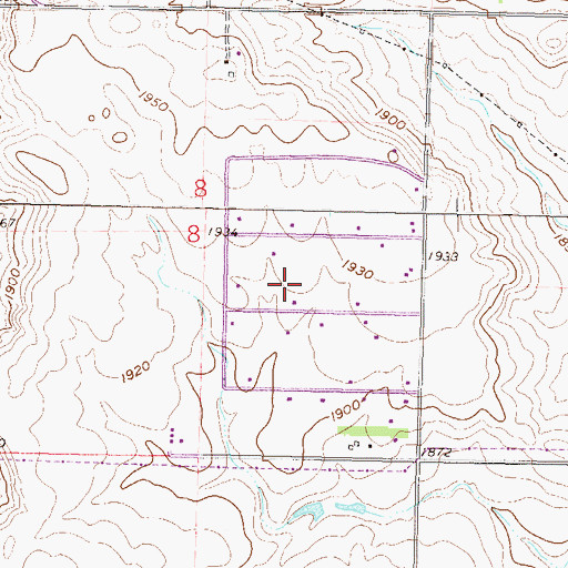 Topographic Map of Township of Hay Creek, ND