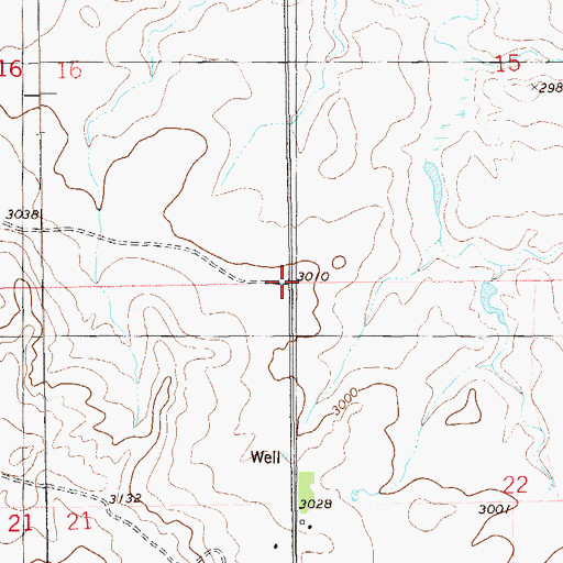 Topographic Map of Township of Mound, ND