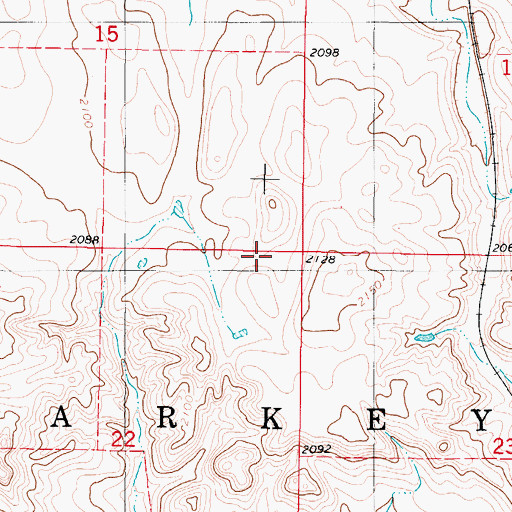 Topographic Map of Township of Starkey (historical), ND