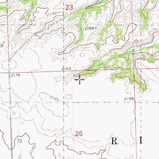 Topographic Map of Township of Riverview, ND