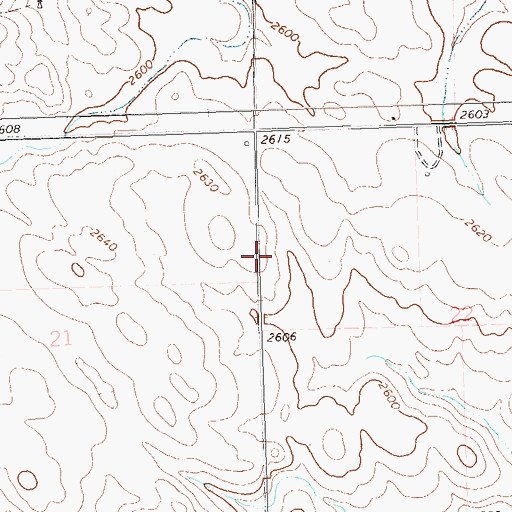 Topographic Map of Township of Ashby, ND