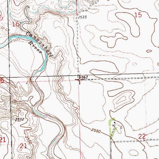 Topographic Map of Township of Havelock, ND