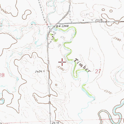 Topographic Map of Township of Biesigl, ND