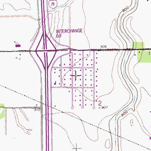 Topographic Map of Frontier, ND