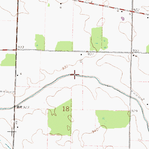 Topographic Map of Aichholz Ditch, OH