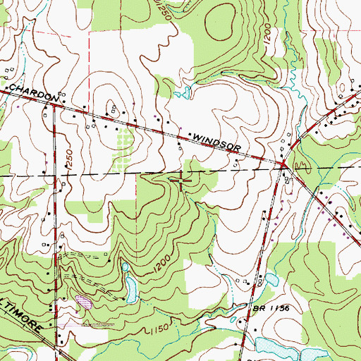 Topographic Map of Aquilla Lake Wildlife Area, OH