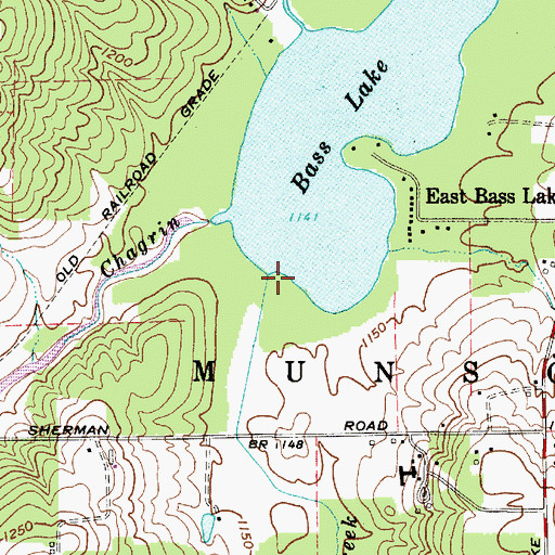 Topographic Map of Beaver Creek, OH