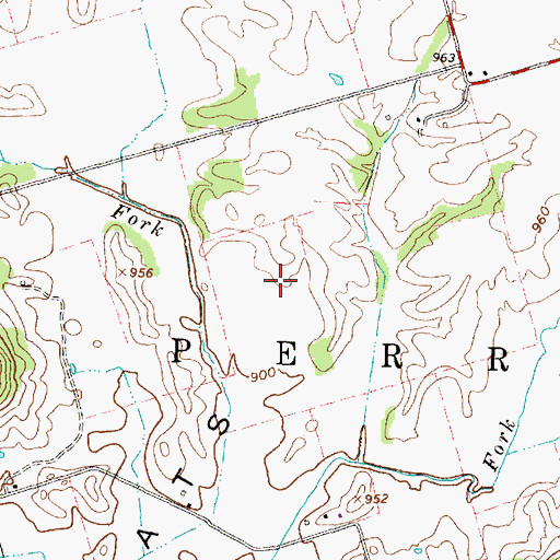 Topographic Map of Beech Flats, OH