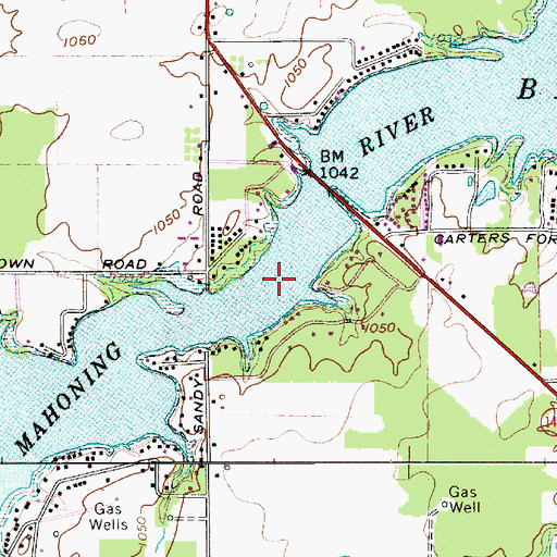 Topographic Map of Berlin Lake, OH