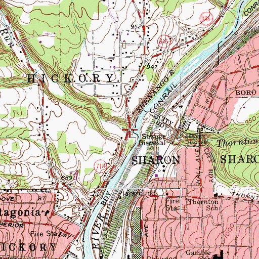 Topographic Map of Big Run, OH