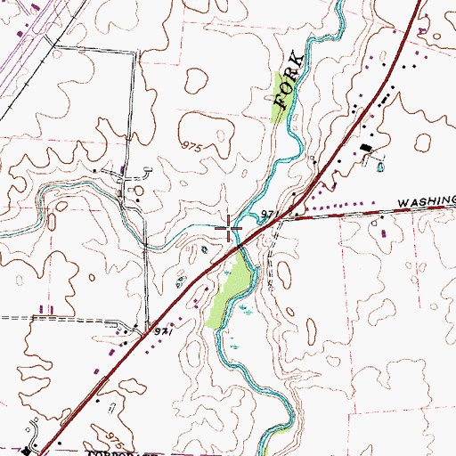 Topographic Map of Big Run, OH
