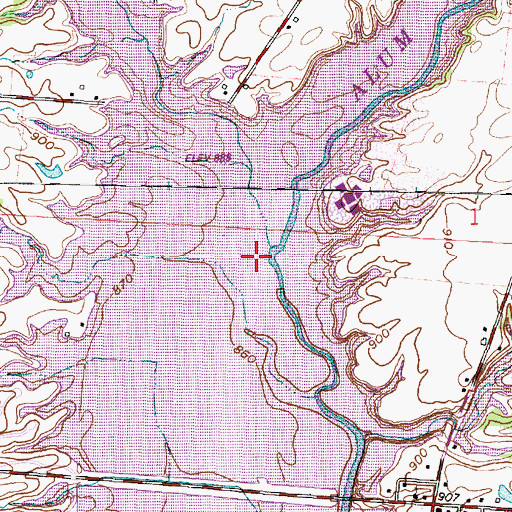 Topographic Map of Big Run, OH