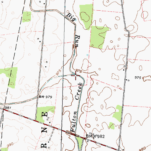 Topographic Map of Big Run, OH