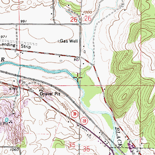 Topographic Map of Big Run, OH