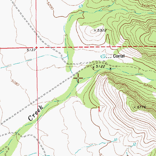 Topographic Map of Rock Canyon, AZ
