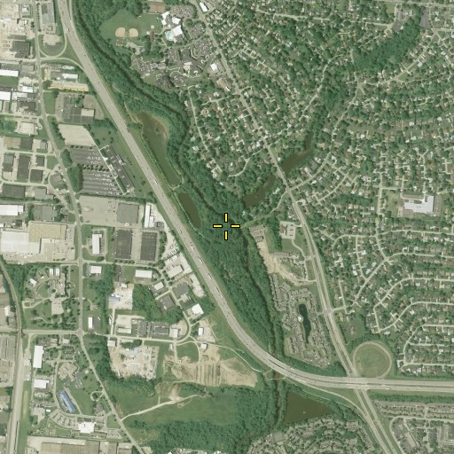 Aerial/Satellite Image of Bliss Run, OH