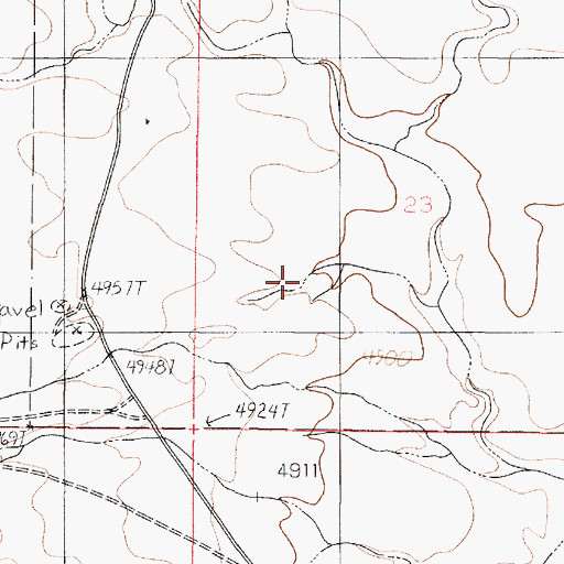 Topographic Map of Rock Canyon, AZ
