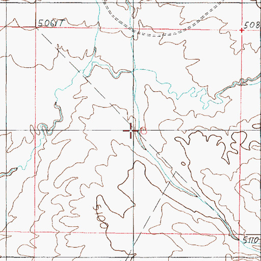 Topographic Map of Rock Canyon, AZ