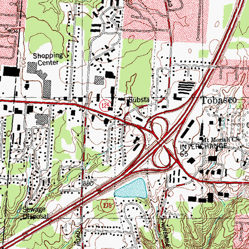 Topographic Map of Calvary Chapel, OH