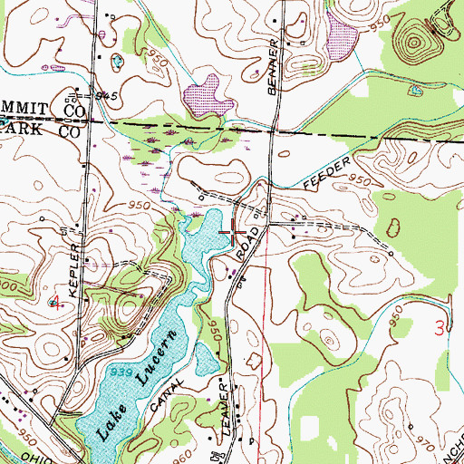 Topographic Map of Canal Feeder, OH