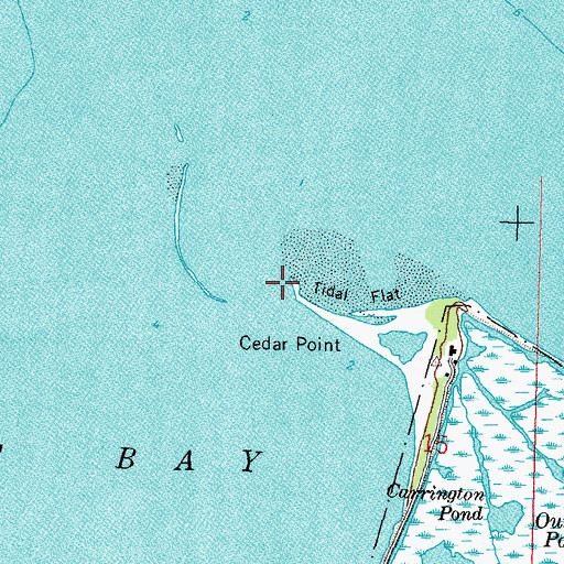 Topographic Map of Cedar Point, OH