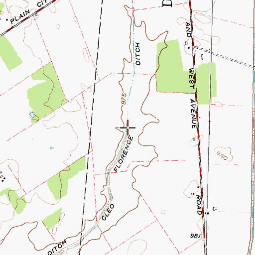Topographic Map of Cleo Florence Ditch, OH