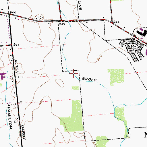 Topographic Map of Clover Groff Ditch, OH