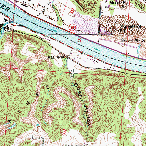 Topographic Map of Coal Hollow, OH