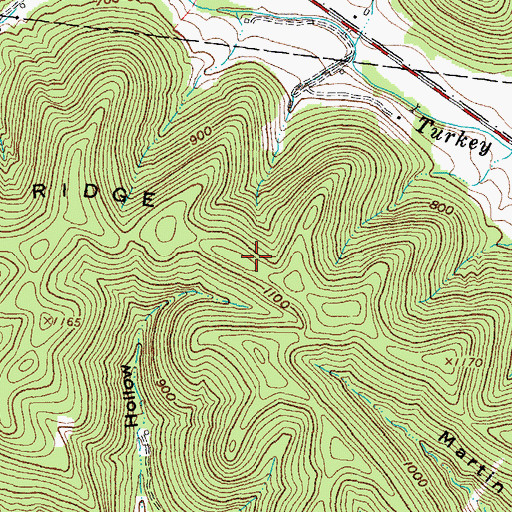 Topographic Map of Coleman Ridge, OH