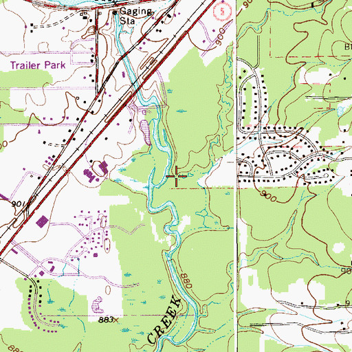 Topographic Map of Confusion Run, OH
