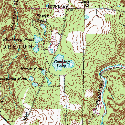 Topographic Map of Corning Lake, OH