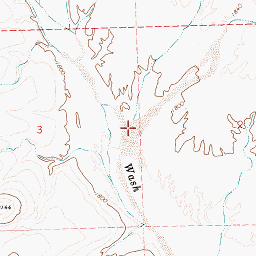 Topographic Map of Rock Creek, AZ
