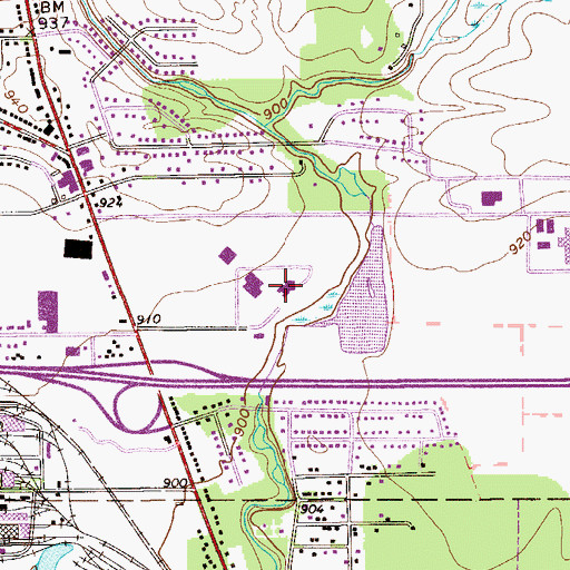 Topographic Map of County Infirmary Farm, OH