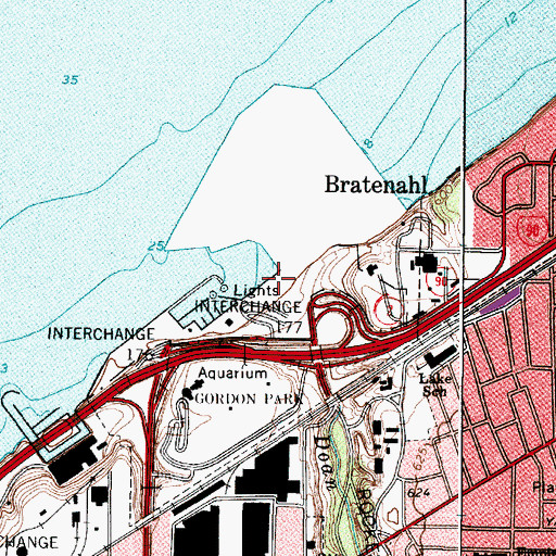Topographic Map of Doan Brook, OH