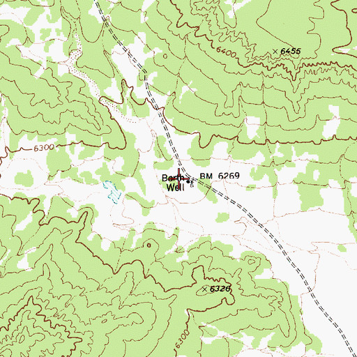 Topographic Map of Barth Well, AZ