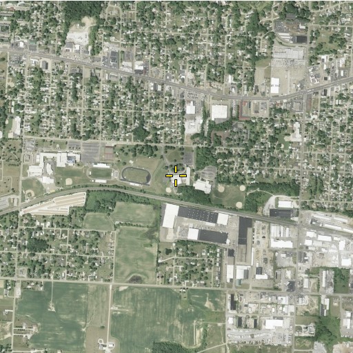 Aerial/Satellite Image of Edison Junior High School, OH