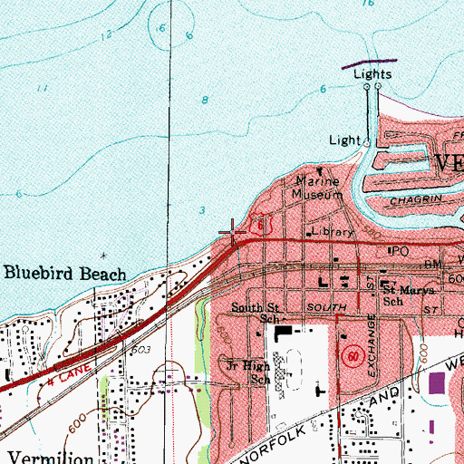 Topographic Map of Edson Creek, OH