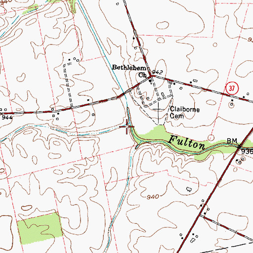 Topographic Map of Elliot Run, OH