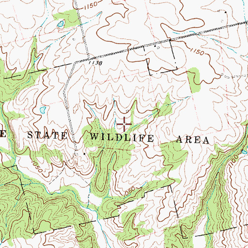 Topographic Map of Fallsville State Wildlife Area, OH