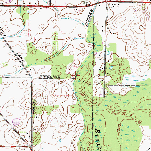 Topographic Map of Feeder Canal, OH