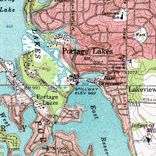 Topographic Map of Feeder Race River, OH