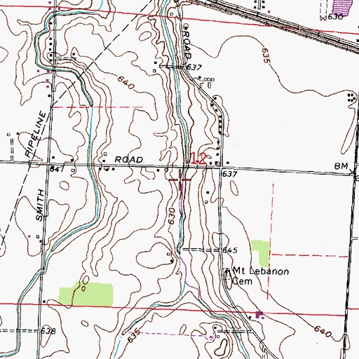 Topographic Map of Ferguson Ditch, OH